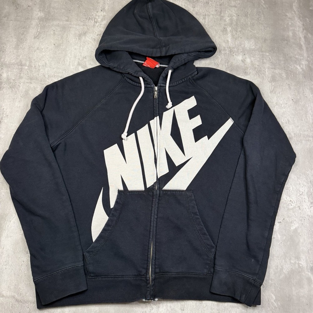 Women's Nike Sportswear Rally Hoodie Full Zip Black Sz XL Sweatshirt 545653-010